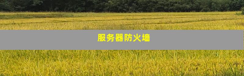 服务器防火墙