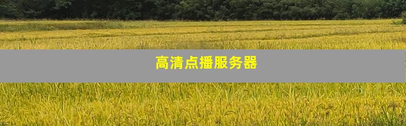 高清点播服务器
